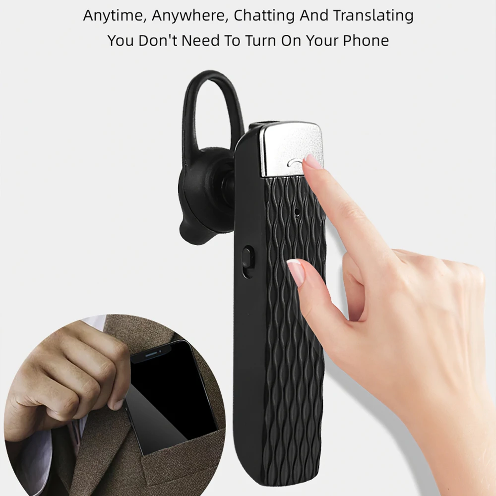 Portable Wireless V5 0 Bluetooth Earphone Translator Earbuds Headsets Universal For iPhone 8 Xiaomi Mi CC9 With Mic HIFI Stereo