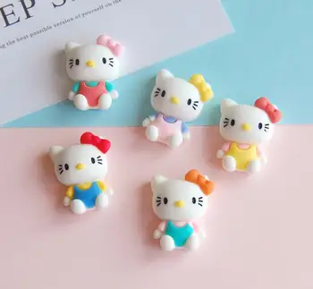 

Mix Designs Kawaii Cartoon Cat Flat back Resin Cabochon Crafts DIY Embellishments For Scrapbook Hair Accessories