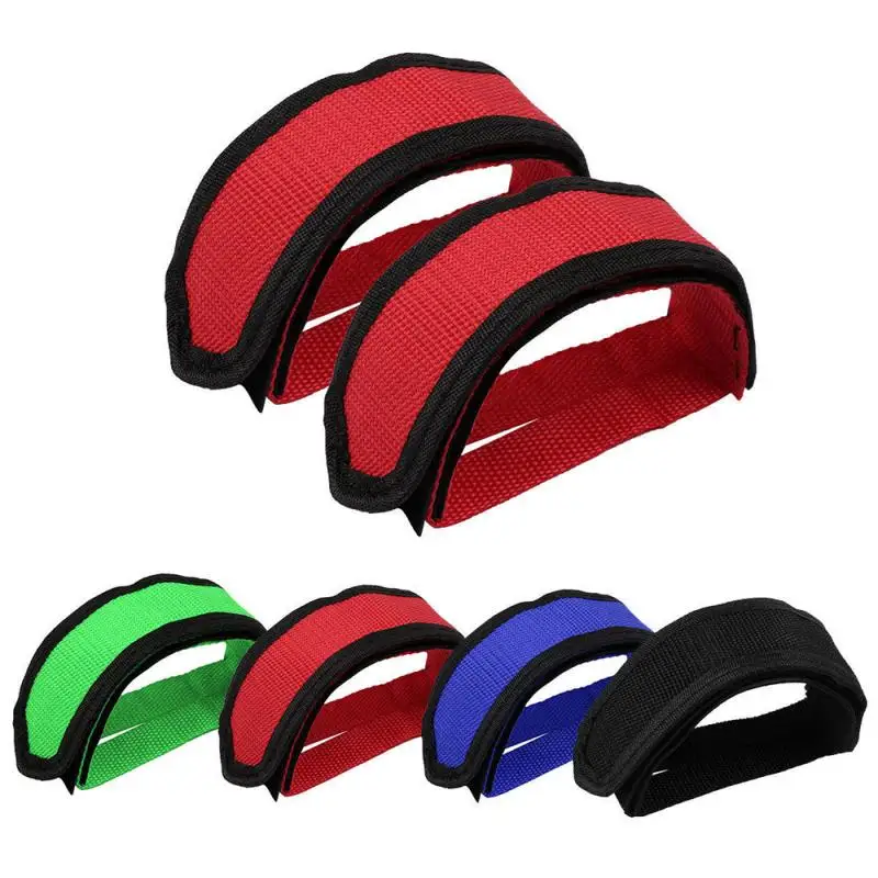 

Bike Bicycle Fixed Gear Cycling Pedals Bands Feet Set With Straps Beam Foot Cycling Bike Anti-slip Bicycle Pedals Strap Bottom