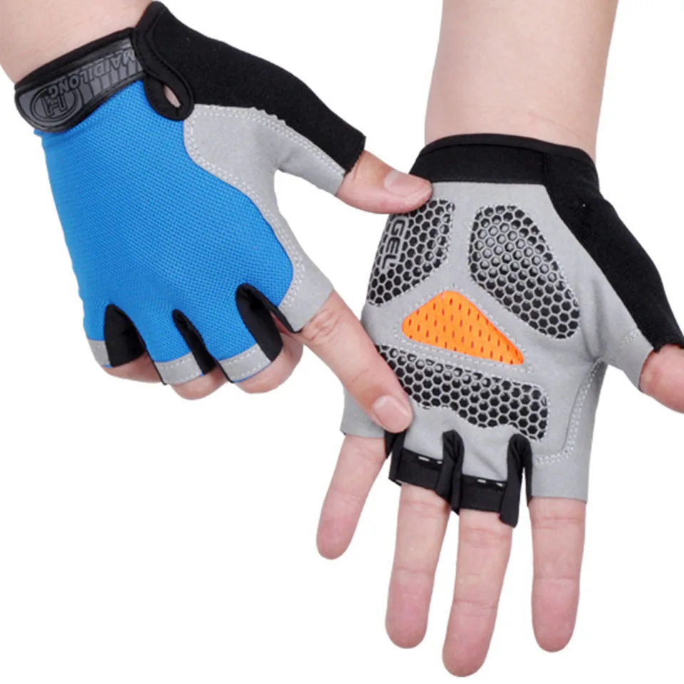 Fingerless cycling gloves with strong grip for bikers11