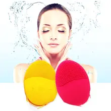 Электрическая силиконовая Очищающая щетка для лица, звуковой вибрационный массаж, перезаряжаемый через USB, умный Ультра звуковой очиститель для лица, для путешествий