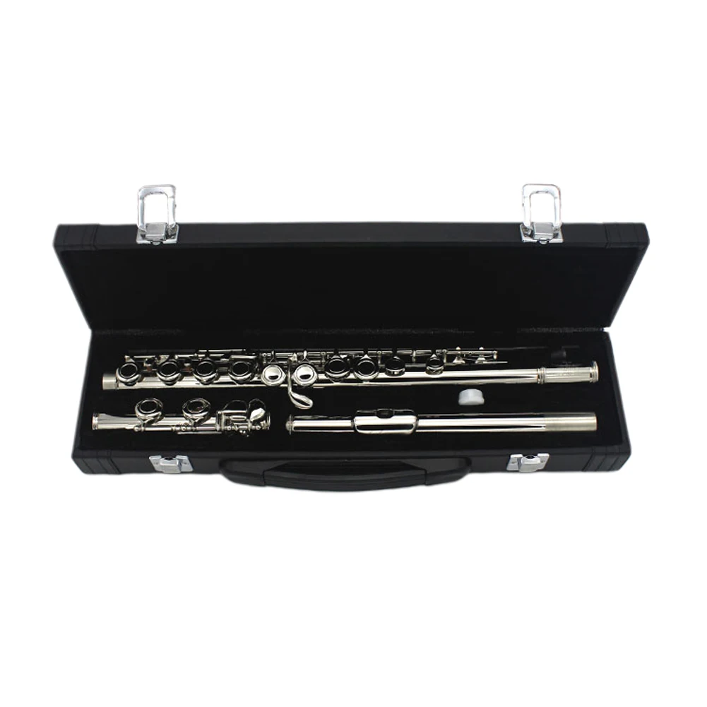 

Gift Instruments C Tone Musical Elastic Durable Student 16 Keys Anti Rust Training Closed Hole With Case Ergonomic Flute