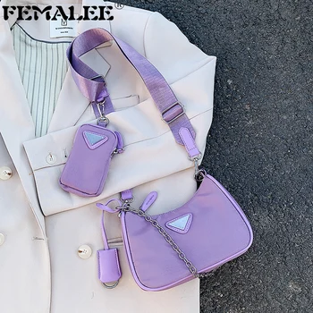 Kendall сумки через плечо для женщин дизайнерские сумки с мини карманом Роскошные нейлоновые сумки женские известные бренды сумки через плечо