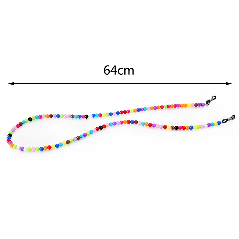 Красочные Бусины цепочка для очков цепи для женщин ожерелье шнур для очков для чтения Держатель шейный ремешок веревка для очков аксессуары