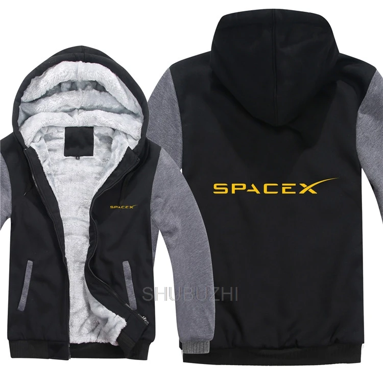 Space X толстовки мужские модные пальто пуловер шерстяная куртка с подкладкой космические X толстовки с капюшоном мужские толстые толстовки - Цвет: same as picture