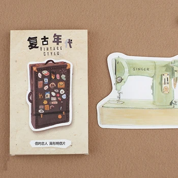

5packs Retro age Camera Greeting Card Postcard Old time Envelope Gifts Message Cards Birthday Graduation party invitation