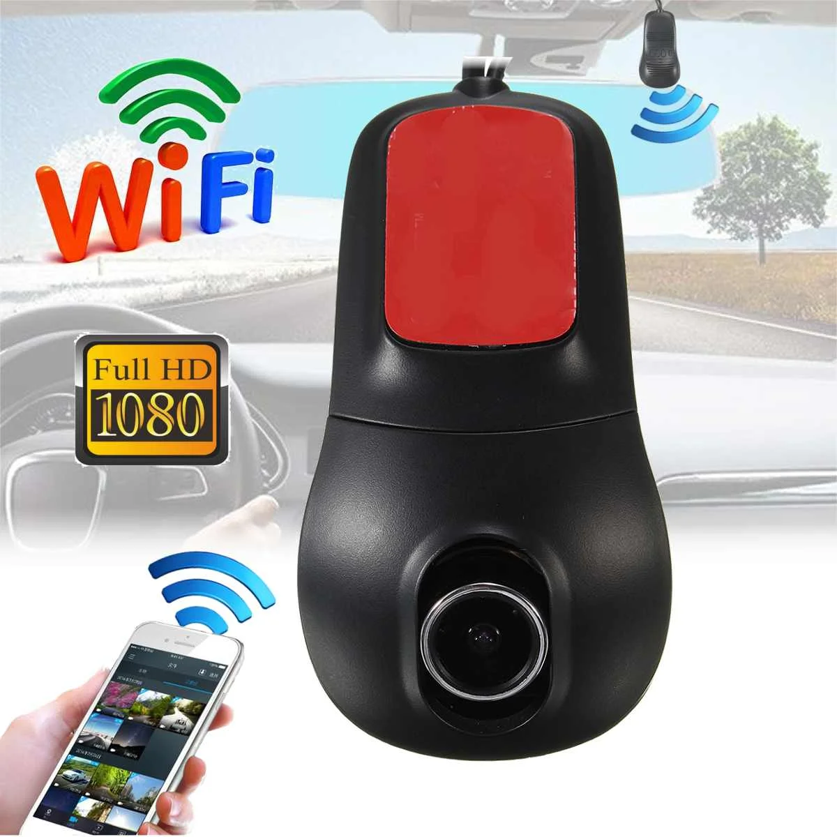 1080P Auto DVR Dual Kamera 170 Degree WiFi DVR Wifi Dvr Car Camera Dash Camera Wifi DVR  Car DVR