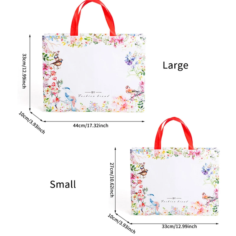 Sac de Shopping Pliable à Imprimé Floral, Grand Fourre-Tout Réutilisable pour Cuillère à soupe, Poudres de Stockage, Sacs d'Épicerie Non Tissés, pour Femme, 1 Pièce