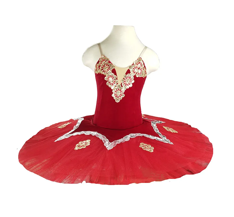 Kitri Don Quixote Ballet Tutus Skirt Classical Ballerina Stage Costume Women Adult Black Red Professional Ballet Tutu Costume