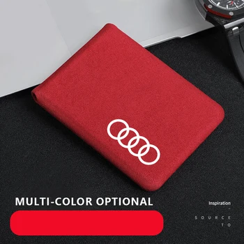 

1pcs For Audi b5 b6 b7 b8 A3 A4 A4L A5 A6L C5 C6 RS4 RS5 Q3 Car Document Bag Wallet Card Package Coin Holder driver license Case
