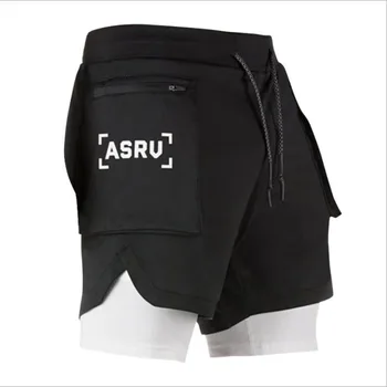 

2020 New Color Summer Running Shorts Men 2 in 1 Sports Jogging Fitness Shorts Training Quick Dry Mens Men Shorts Sport