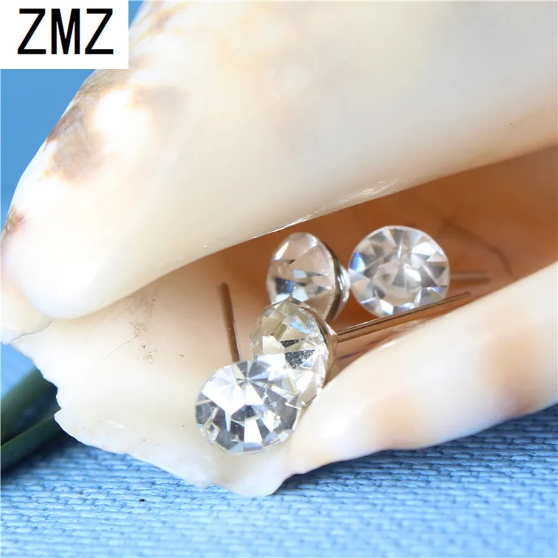 ZMZ 2019 cute resin earring gold/silver plated unique with pearl & shinny stones fashion jewelry for women
