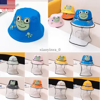 

Kid Safety Anti Splash Protection Hat Face Shield Anti Spitting Fisherman Hat