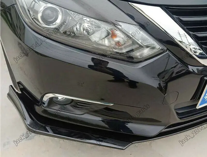 Черный Передний бампер подбородок спойлер сплиттеры для Nissan Teana Altima авто аксессуар внешняя отделка