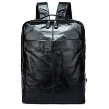 Leather Shoulder Bag Head Layer Cowhide Backpack Computer Bag Men Backpack Out of Travel Bag
