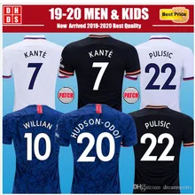 S-4XL, размер, Челси, взрослая футболка, футболки для футбола, 19, 20, домашняя одежда, 3RD KANTE PULISIC WILLIAN,, Челси, Футбольная Футболка