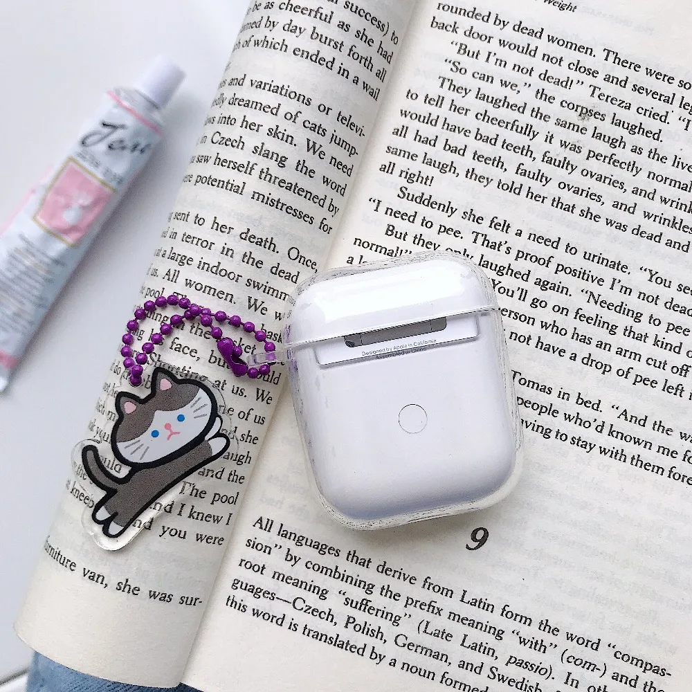 Для AirPods чехол 3D Забавный Мультфильм силиконовый Кот Том и Джерри мышь чехол для Airpods 2 Защитная крышка с подвеска «кассета»