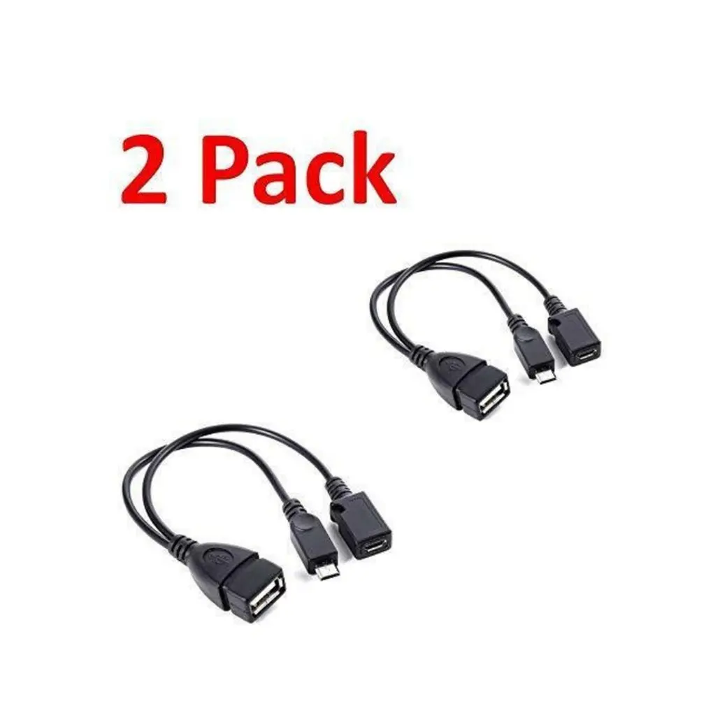 

2 Pack Usb Port Terminal Adapter Otg Cable For Fire Tv 3 Or 2nd Gen Fire Stick