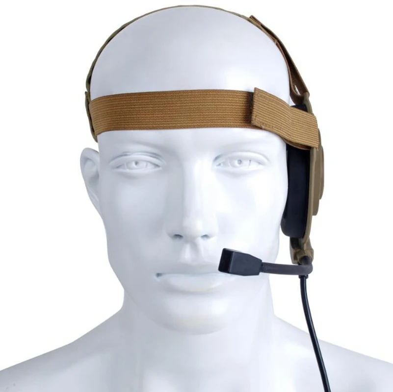 Professional Outdoor Noise Block Earmuff Microphone Earphone Headset Hunting Airsoft Headphone Tactical Headphone with MIC
