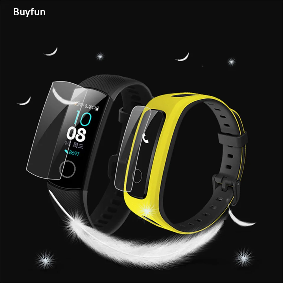 

For Huawei Honor Band 5 4 Screen Protector Soft TPU Waterproof protective Cover Film Bracelet Wristband Accessories Band4 band5