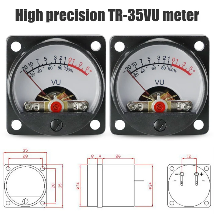 TR-35 VU Meter усилитель мощности дБ измеритель звукового давления измеритель уровня звука с подсветкой J8#3