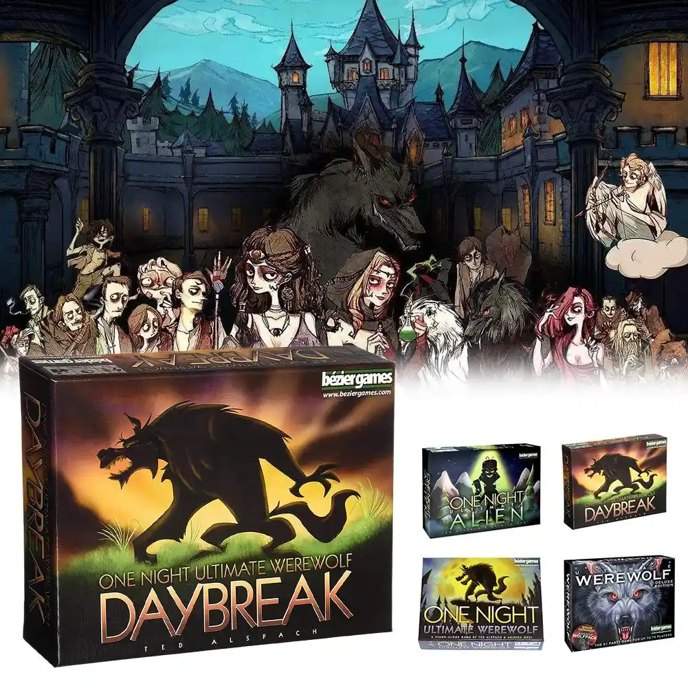 Une Nuit Ultime Loup Garou Alien Jeux De Societe Loups Garous Famille Ami Interactif Jouet Educatif Version Anglaise Jeu De Cartes Aliexpress