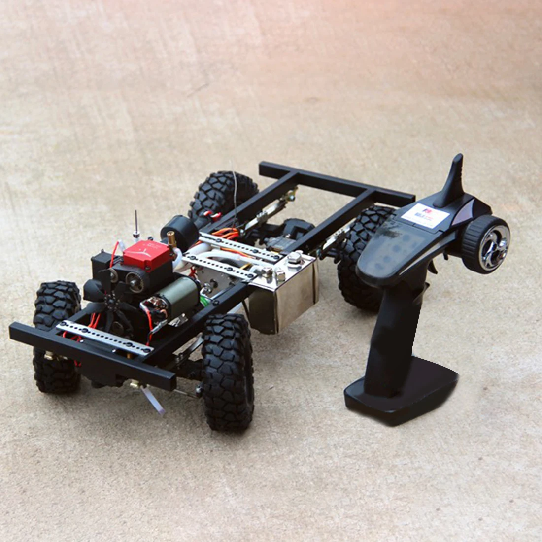 1:10 комплект топливной модели автомобиля(рама+ двигатель тоян+ детали двигателя тоян+ пульт дистанционного управления) модель обучающая игрушка подарок для детей и взрослых