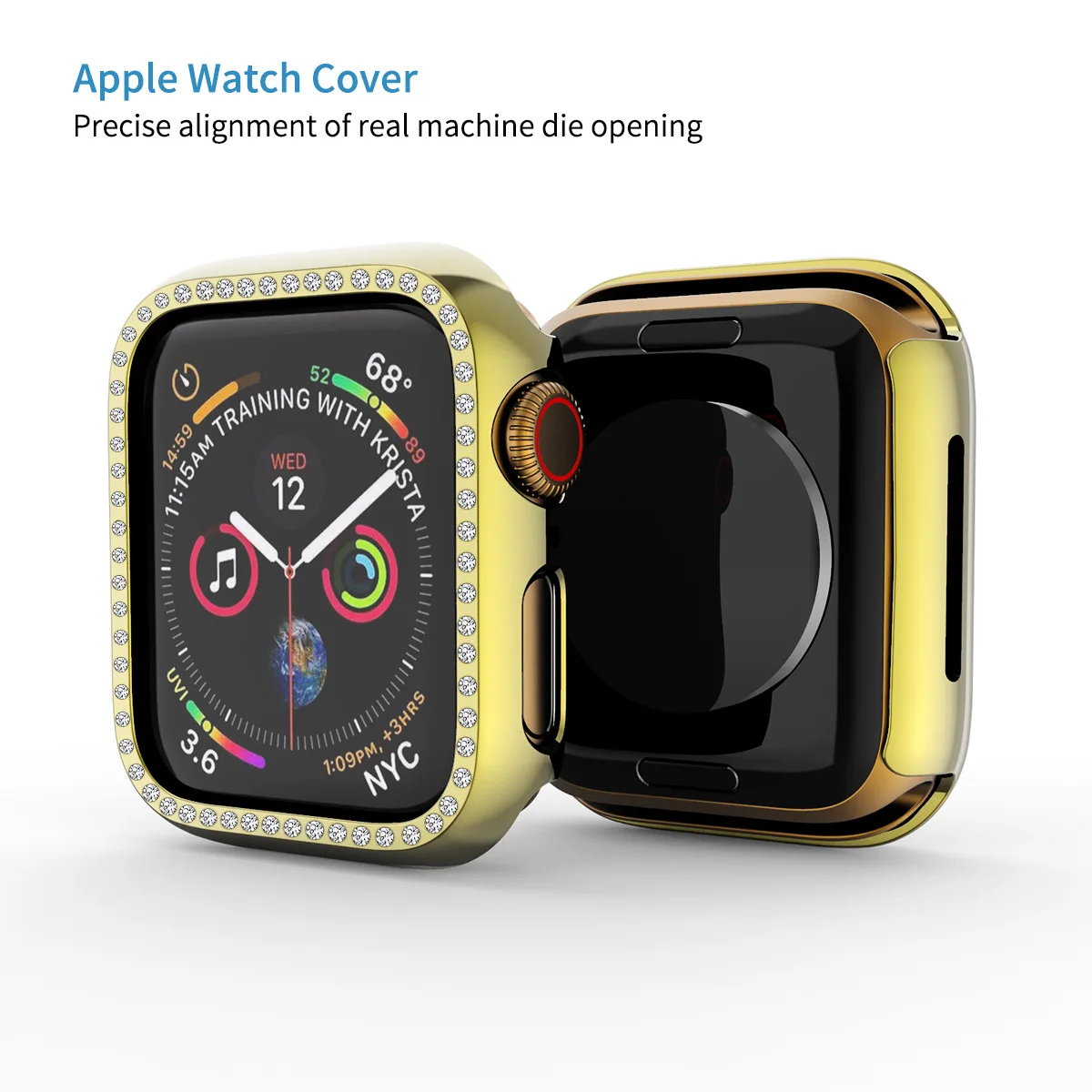 Laforuta Diamond PC Защитный чехол для Apple Watch Series 5 4 от падения с высоты Землетрясение для ПК Чехол для Iwatch 40мм 44мм