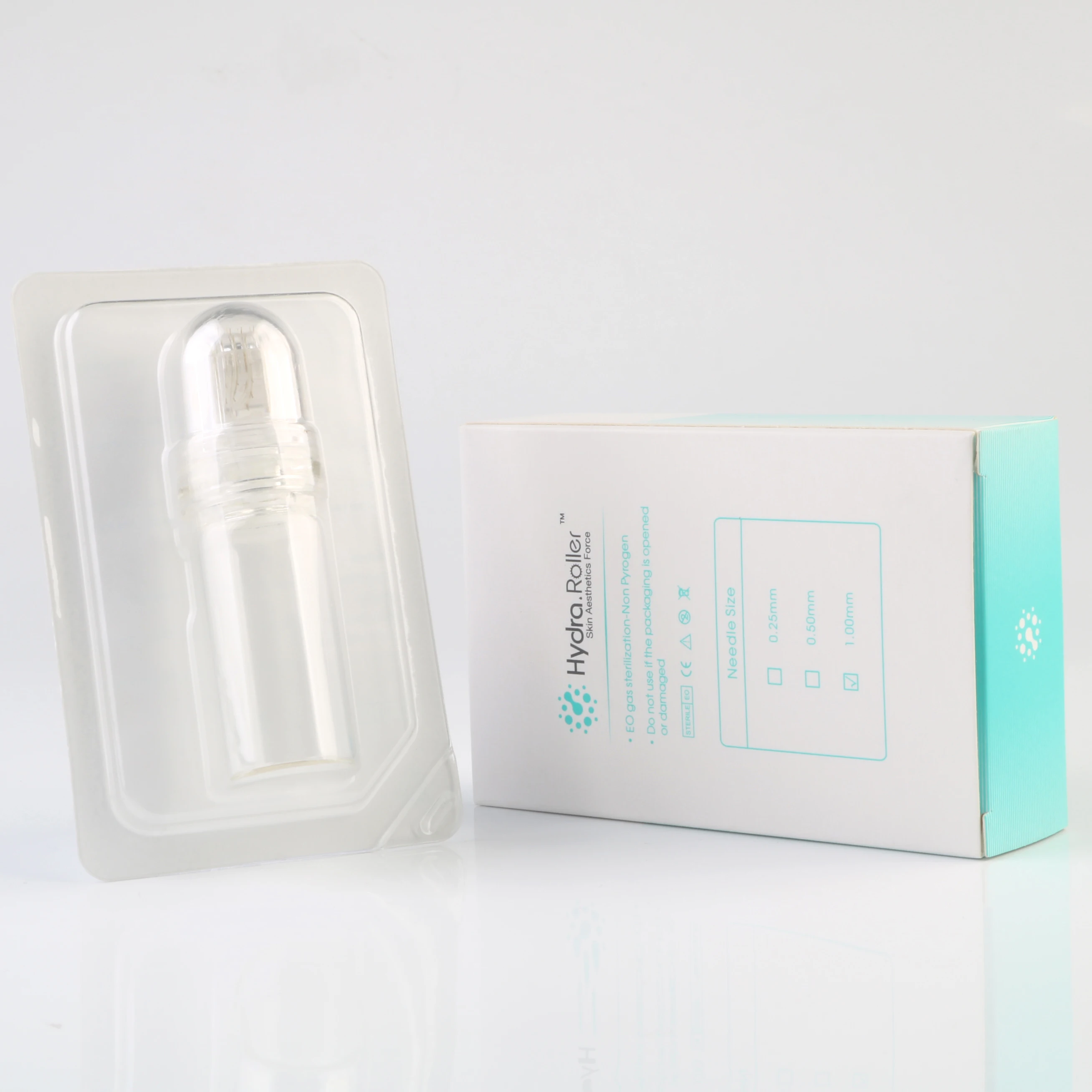 Оптовая продажа Hydra Derma Roller 64 с золотыми наконечниками микроиглы гелевой бутылкой