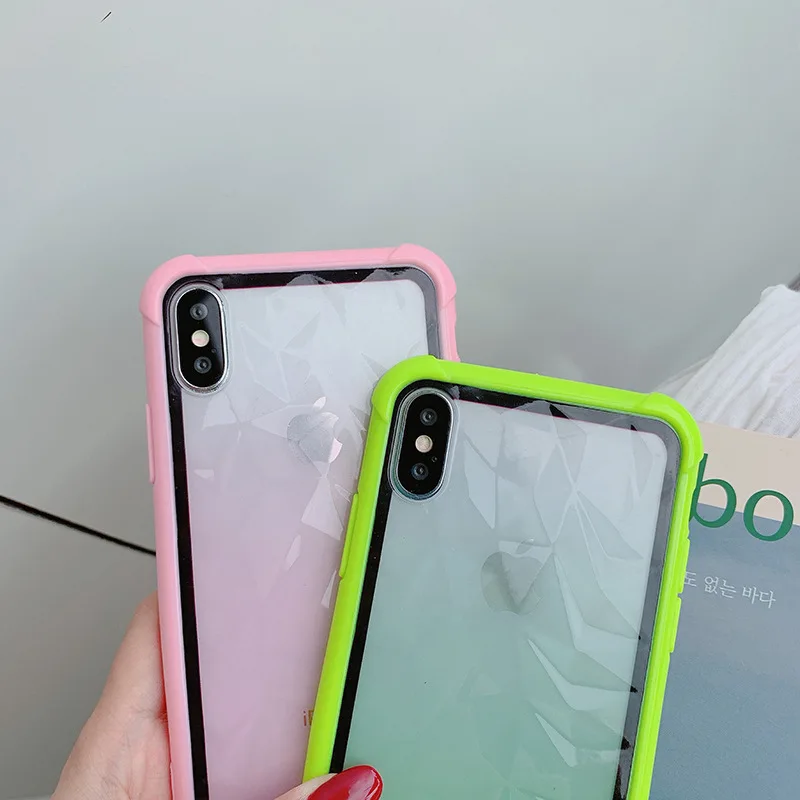 Модный прозрачный противоударный чехол для телефона iPhone 11 Pro Max X XS XR XS Max 8 7 6 6S Plus мягкая защитная задняя крышка