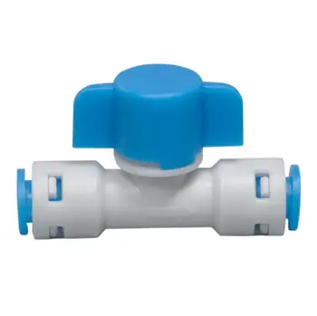 

Fine water purifier 1/4" - 1/4" OD Tube PE Pipe Fitting ball valve Connector Aquarium RO Water Filter Reverse Osmosis System