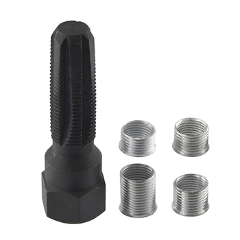 

Spark Plug Rethreading Set Tap Thread Repair Tool With 4 Inserts 14 X1.25mm Auto Replacement Parts Ignition System