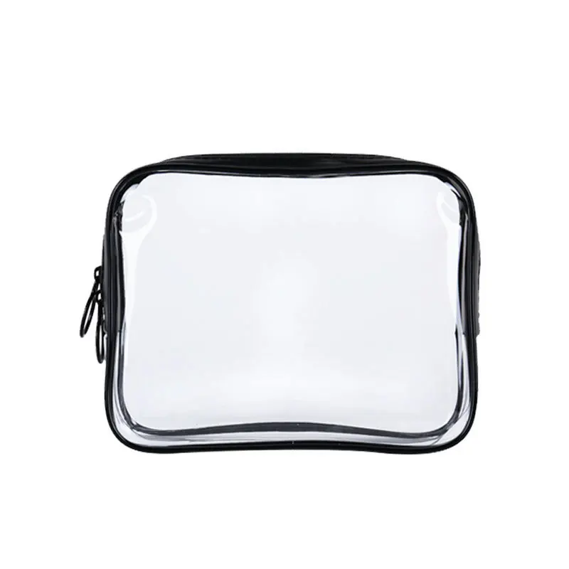 Travel PVC Cosmetic Bags Women Transparent Clear Zipper Makeup Bags Organizer Bath Wash Make Up Tote Handbags Case