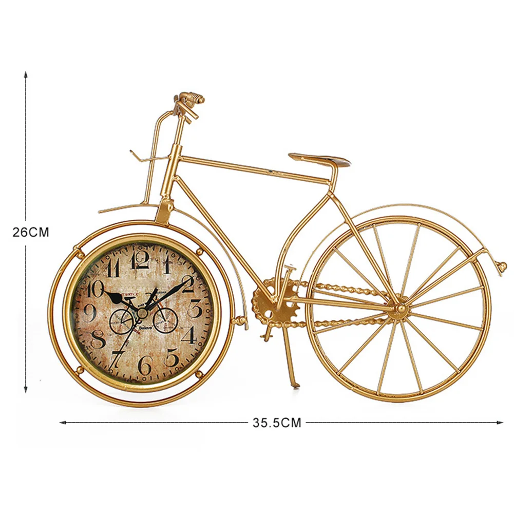 Европейские часы из кованого железа, Велосипедное Сиденье, украшение дома, бесшумные часы, офисный стол PI669