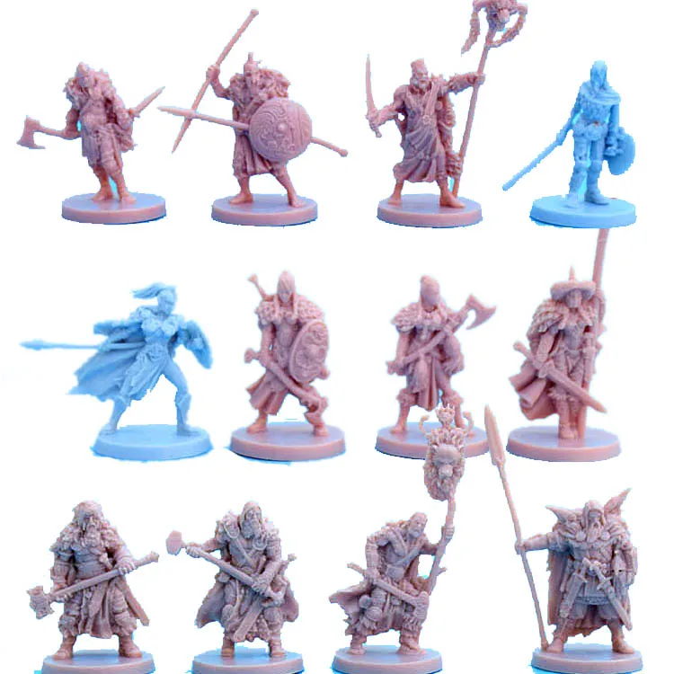 Настольная игра TRPG кровь ярость миниатюры викинги воины герои волшебник модели