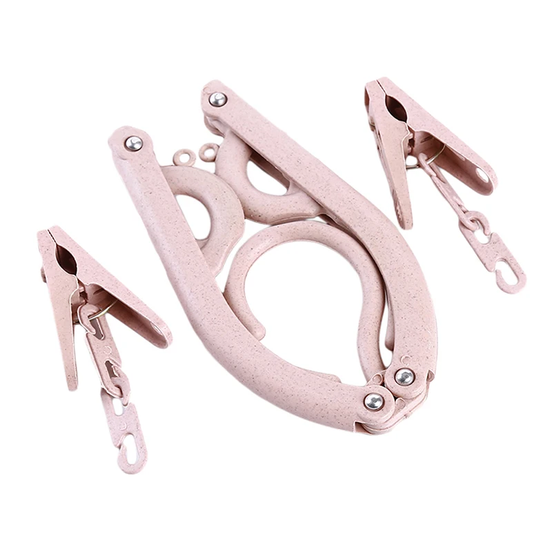 pink 1 шт. складная вешалка для одежды Нескользящая одежда костюм платье блузка брюки рубашка стойка Органайзер - Цвет: pink