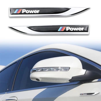 

2pcs Fashion NEW Stainless Steel Car Blade Car Body Waterproof Sticker For Bmw x1 x3 x5 f10 f20 f30 e36 e39 e46 e60 Car-Styling