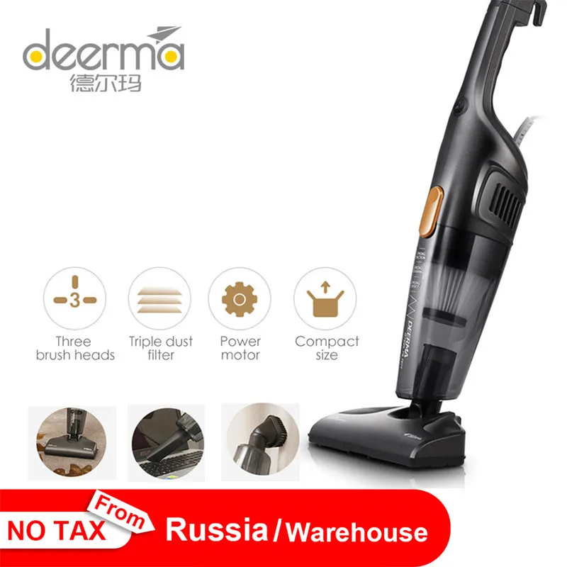Deerma оригинальный портативный ручной пылесос бытовой бесшумный мощный
