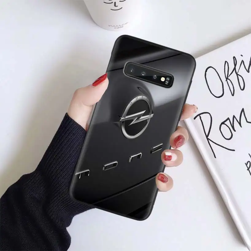 BS231-2 Автомобильный чехол Opel Astra для samsung Galaxy S10+ Plus Lite Note 10 9 8 S9 S8 J4 J6+ Plus S7 S6 черный чехол для телефона - Цвет: BS231-2