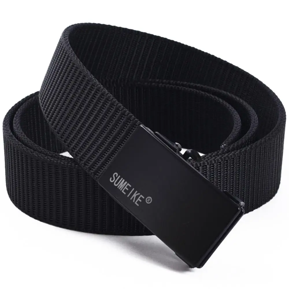 No Hole Full Adjustable Nylon Webbing Belts For Men