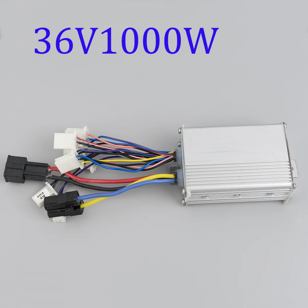 36V 1000W Электрическая велосипедная щетка контроллер 24 В/36 В/48 в 350 Вт/500 Вт/800 Вт/1000 Вт двойной контроллер E-bike скутер трицикл контроллер постоянного тока - Цвет: 36V 1000W
