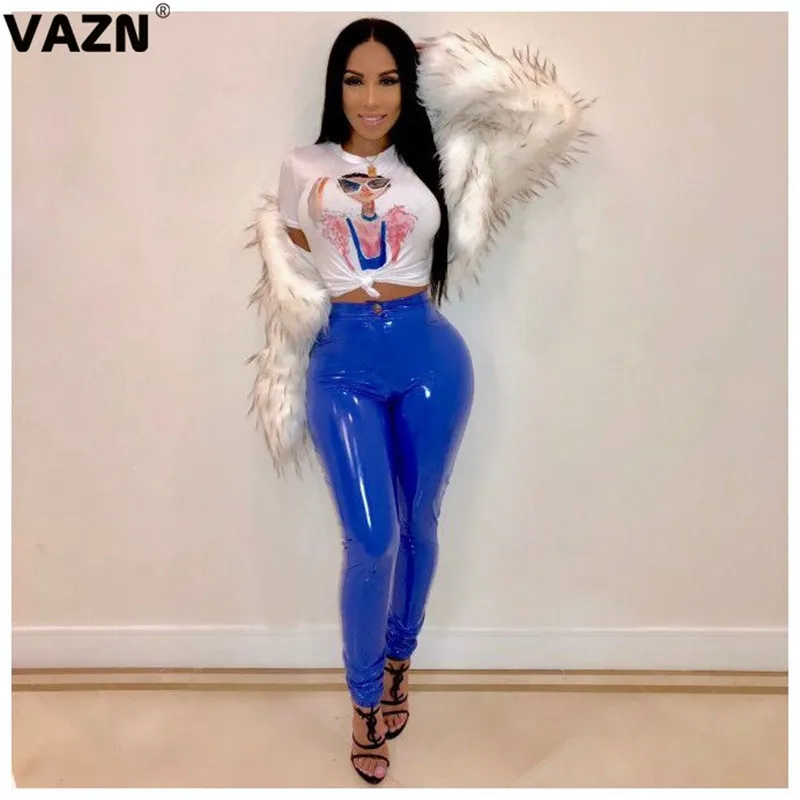 

VAZN GORY 1509 Summer Street Wind Cartoon Sexy Product 2019 Slim Young T Shirt Sport Short Sleeve T Shirt Night Club T Shirt