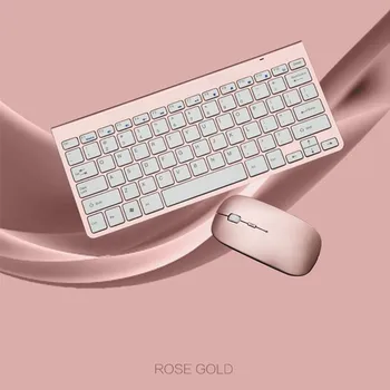

Wireless Keyboard Mouse Wireless 2.4G Multimedia Mouse Office Keyboard Set for Notebook Laptop Mac Desktop PC TV Office Supplies