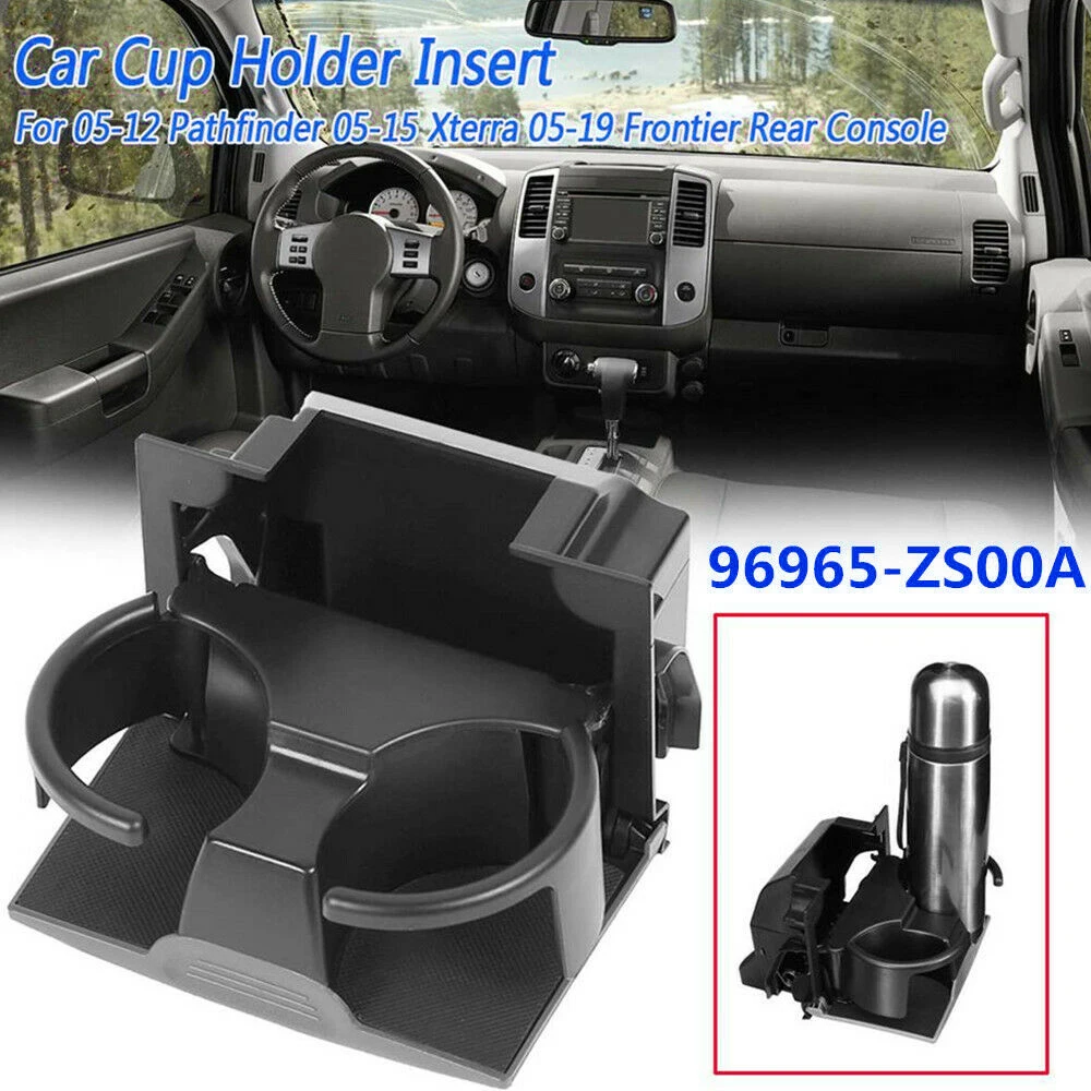 Серый черный Задняя центральная консоль подстаканник для Nissan Frontier Pathfinder Xterra