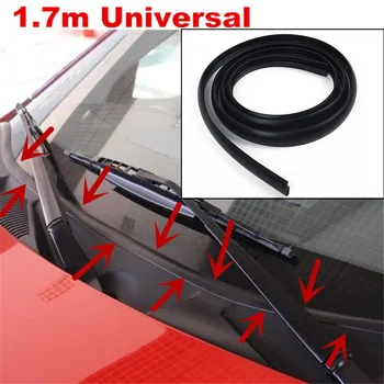 

1.7m Car Aging Strips Front Windshield Panel Decoration Sealing Strip Trim Molding Rubber Strips Car Protection Accessory
