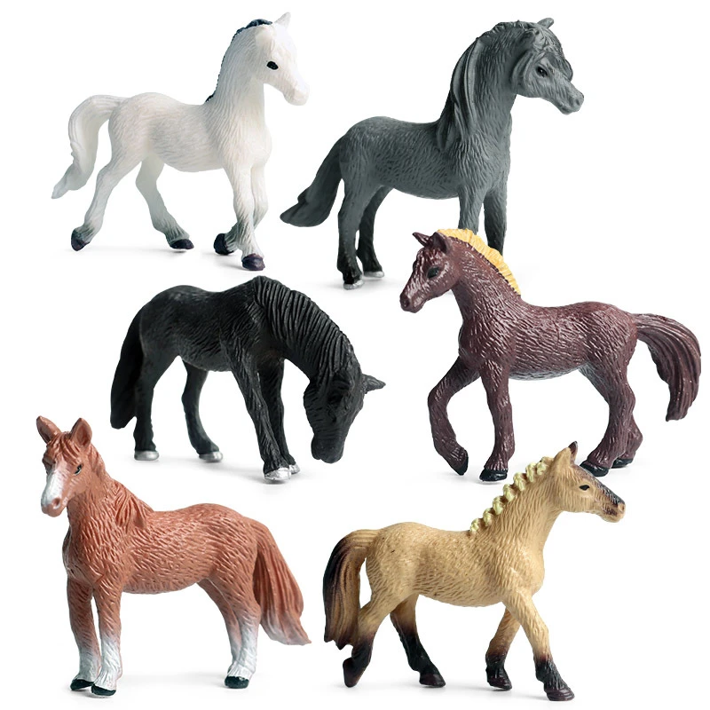 xiaoying Horse Model Collections Simulated Animal Horse Model Solid Emulation Action Figure Learning Educational Kids Toys xiaoying Horse Model Collections Simulated Animal Horse Model Solid Emulation Action Figure Learning Educational Kids Toys