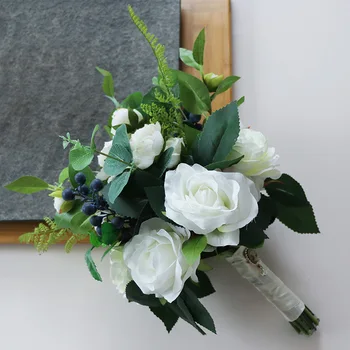 

sen xi Xiaoqing Bridal Bouquets xi shi jiao tang Wedding Green fang zhen hua qiu Junction Wedding