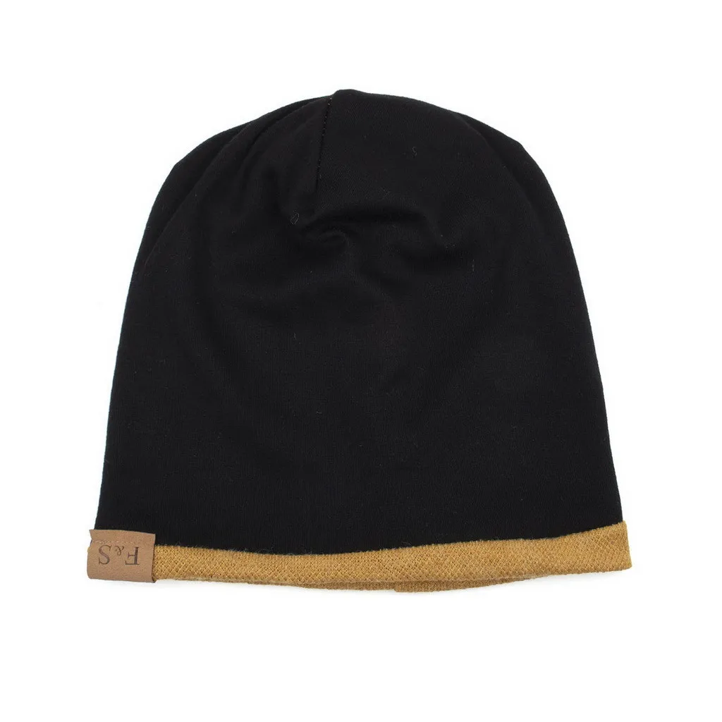 Hip Hop Knitted Hat Women's Winter Warm Casual Acrylic Slouchy Hat Crochet Ski Beanie Hat Female Soft Baggy Skullies Beanies Men