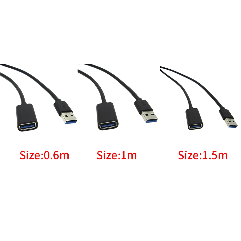 2 шт. анти-помехи стабильный Разъем USB3.0 кабель-удлинитель для синхронизации данных бескислородная медная вилка и игра прочный