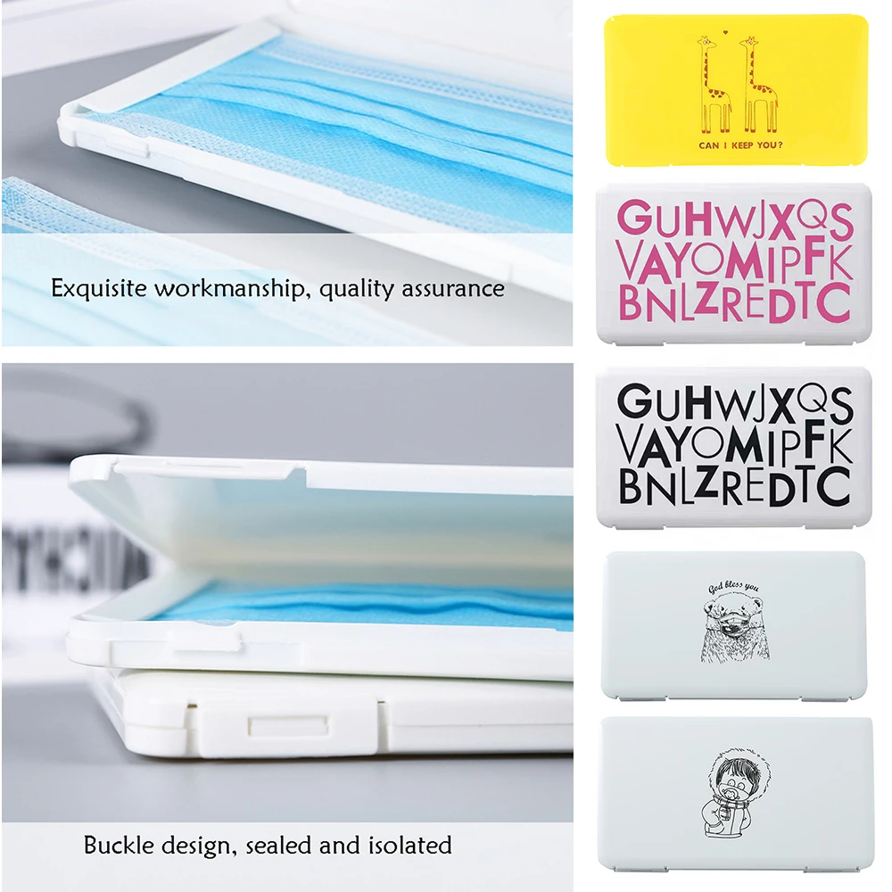

Mask Storage Box mask holder Portable Dust-Proof Moisture-Proof Children's Student Mask Box Available in multiple colors